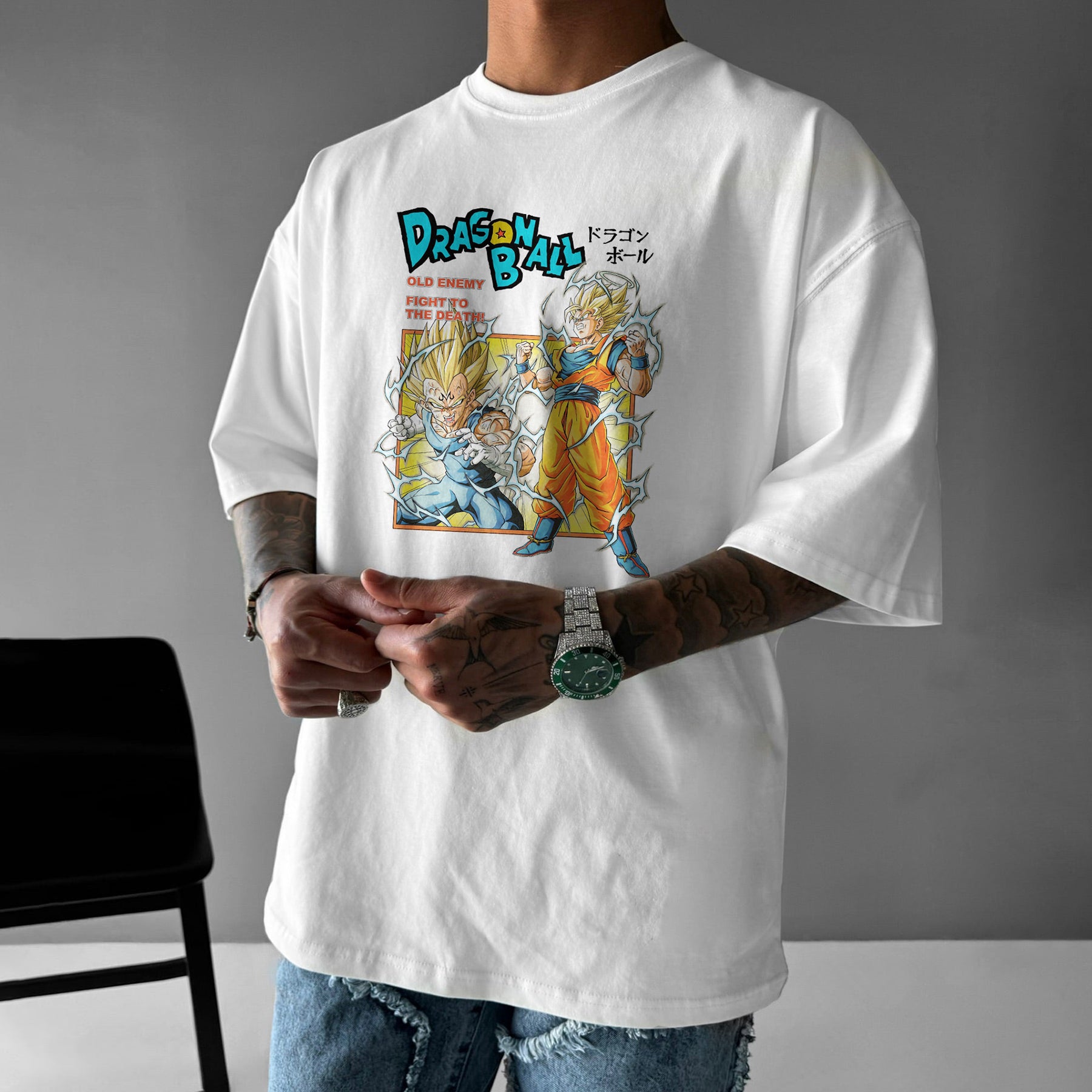 Oversize Dragon Ball Print Tee