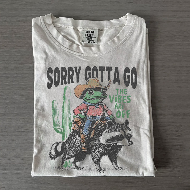 Cowboy Frog Riding Raccoon T-shirt