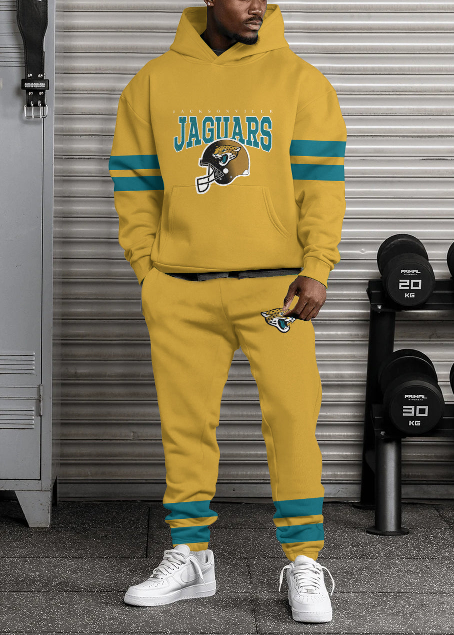 Jacksonville Jaguars 3D Printed Pullover Hoodie And Sweatpant 2pcs Tracksuits