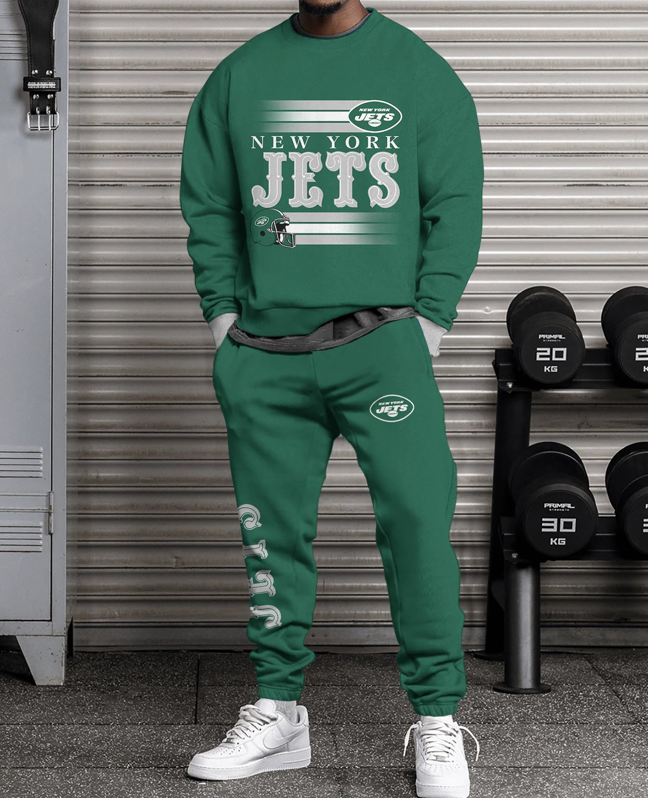 New York Jets   3D sweatsuit and sweatpants 2 piece outfits