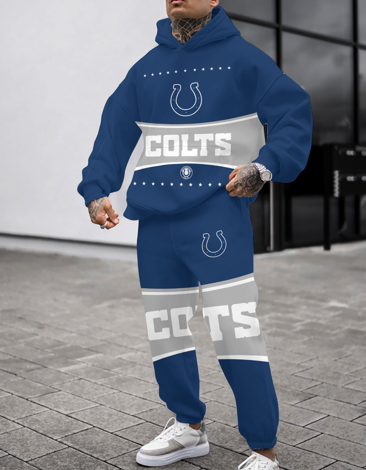 Indianapolis Colts 3D Printed Pullover Hoodie And Sweatpant 2pcs Tracksuits