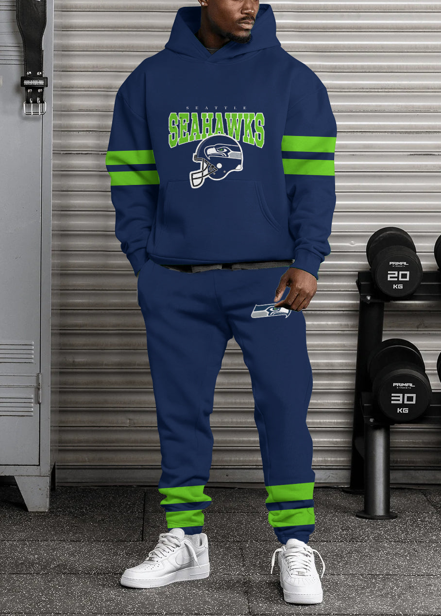 Seattle Seahawks 3D Printed Pullover Hoodie And Sweatpant 2pcs Tracksuits