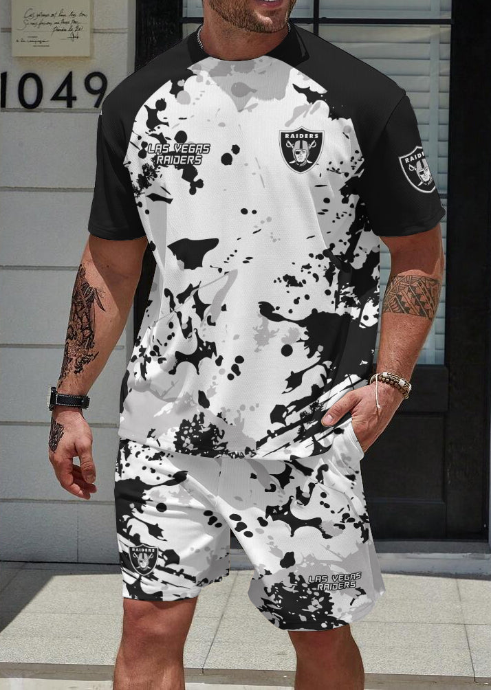 Las Vegas Raiders Limited Edition Top And Shorts Two-Piece Suits