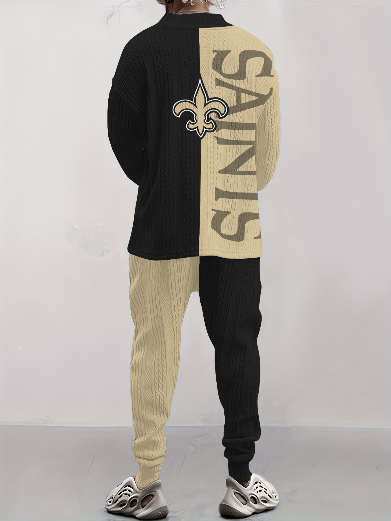 New Orleans Saints  Classic All-Season Long Sleeve V-Neck Pullover Sweater