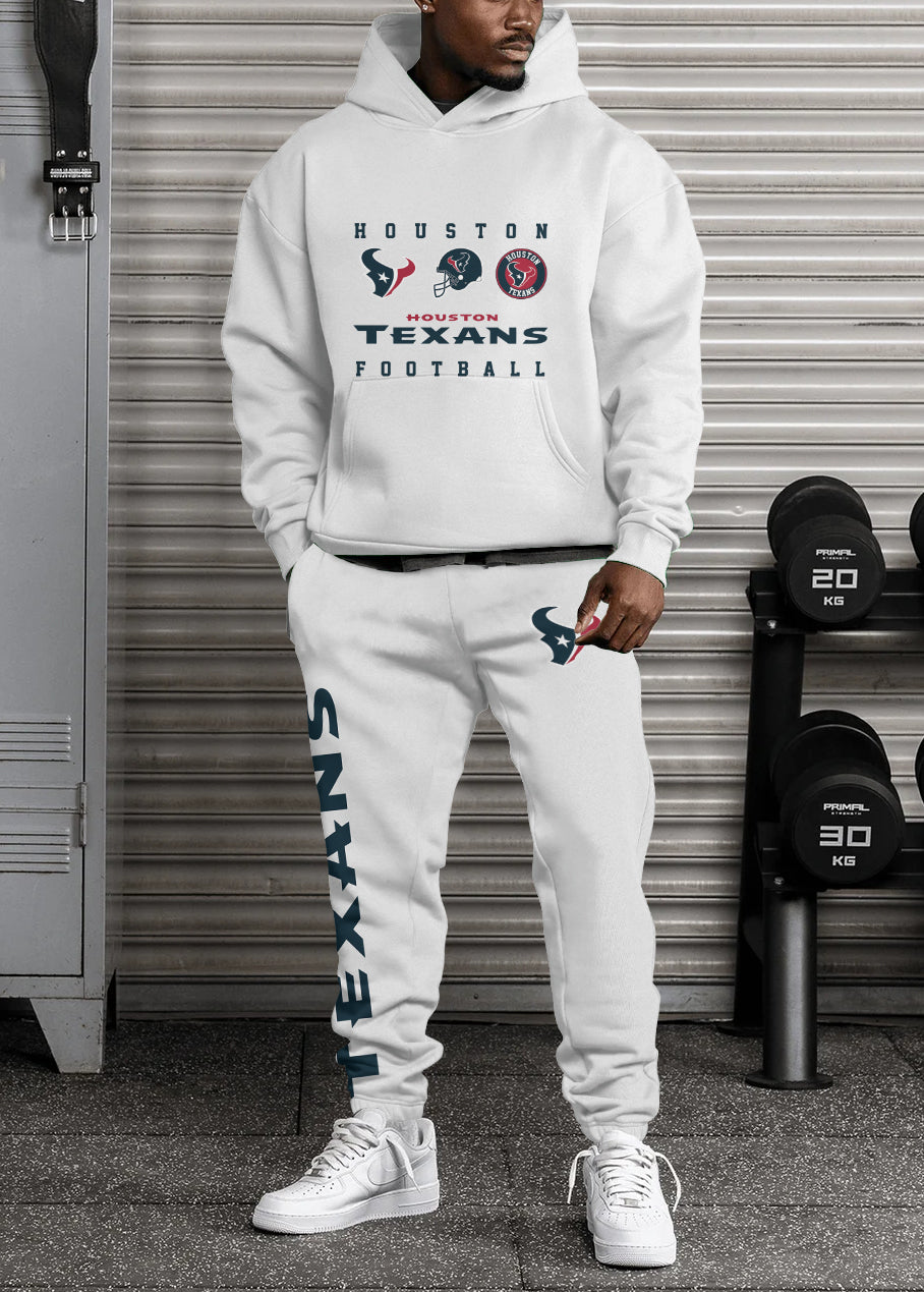 Houston Texans 3D Printed Pullover Hoodie And Sweatpant 2pcs Tracksuits