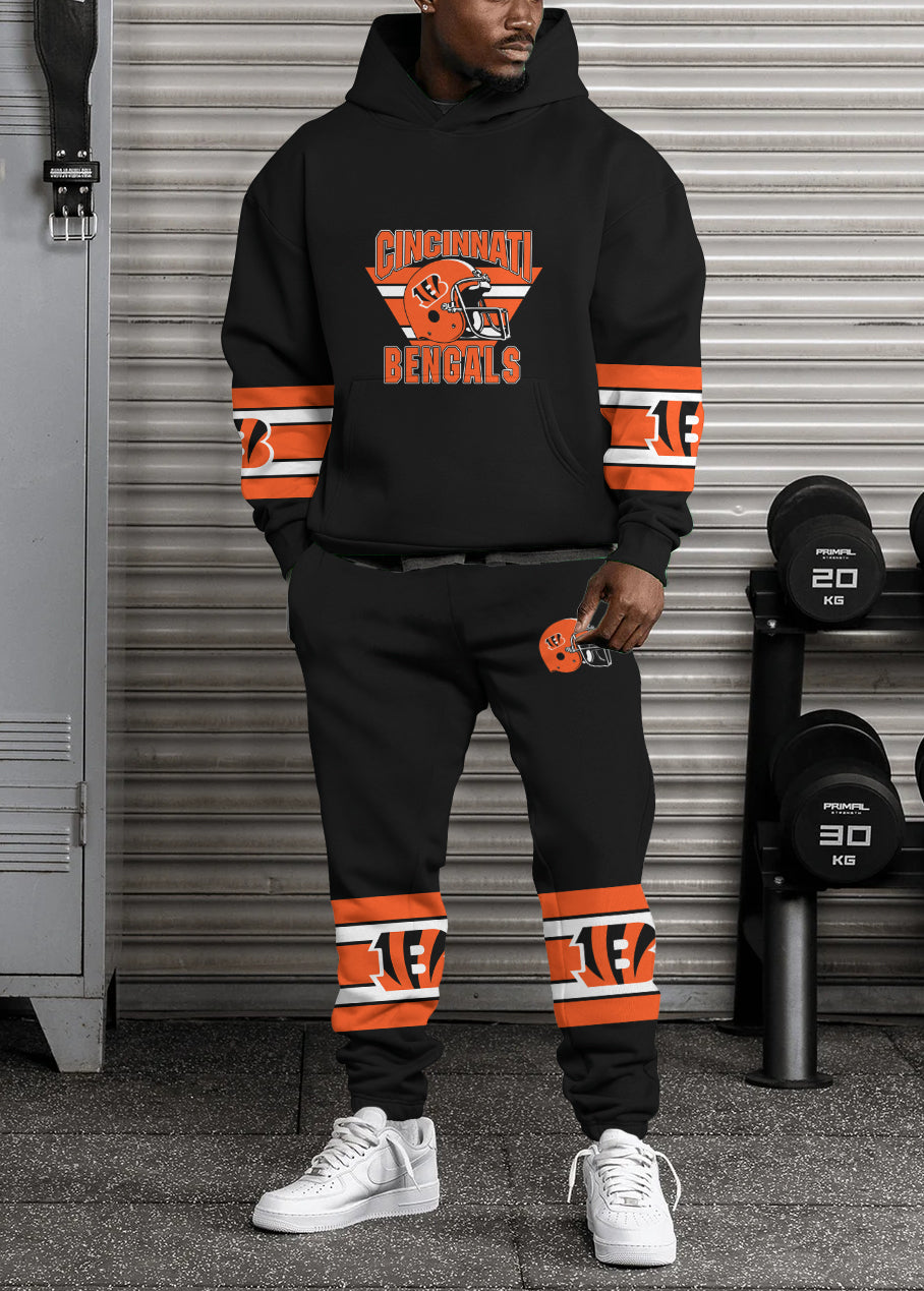 Cincinnati Bengals 3D Printed Pullover Hoodie And Sweatpant 2pcs Tracksuits