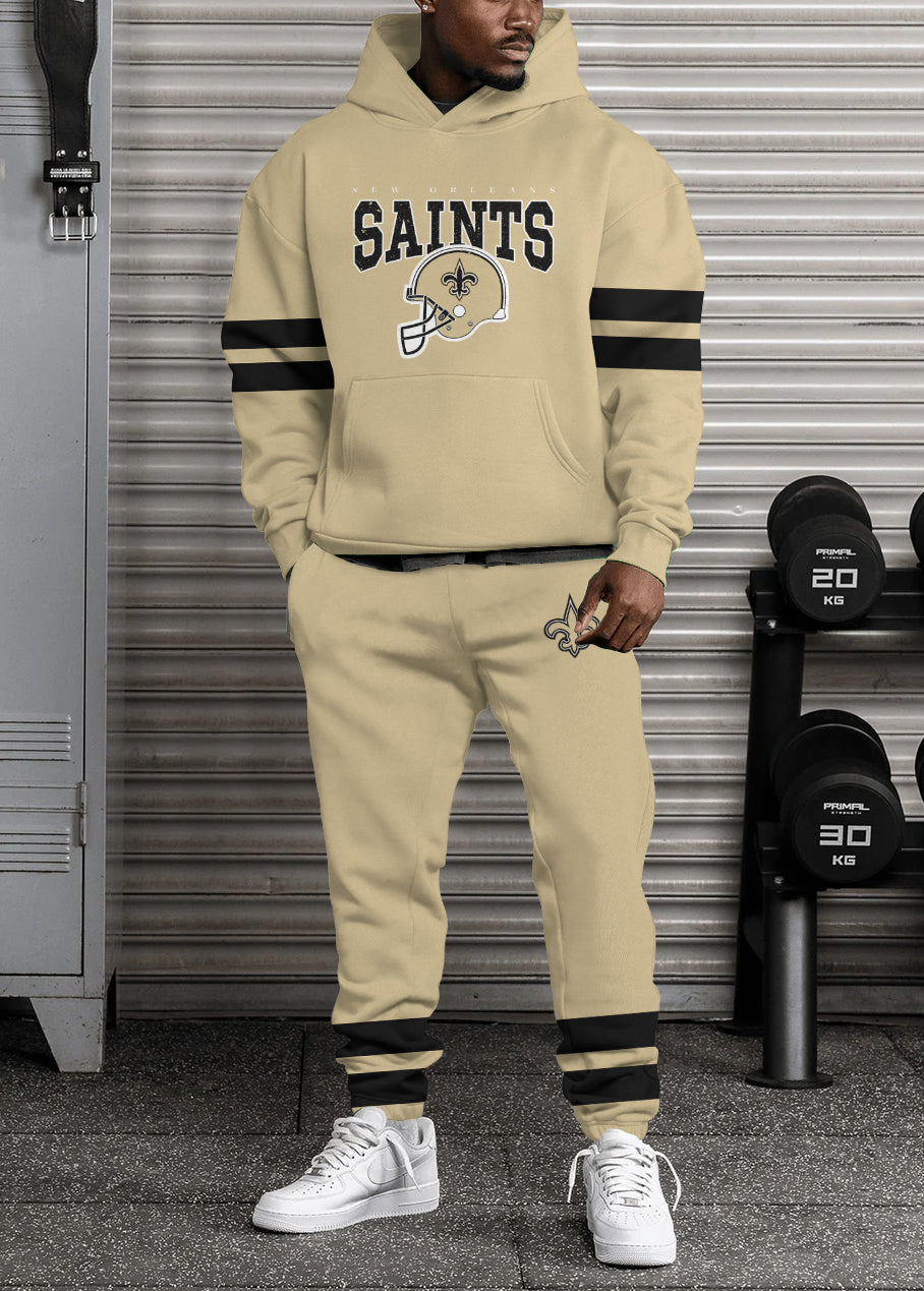 New Orleans Saints 3D Printed Pullover Hoodie And Sweatpant 2pcs Tracksuits