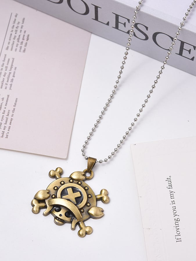 Men's Vintage Hip Hop Compass Viking Stainless Steel Necklace