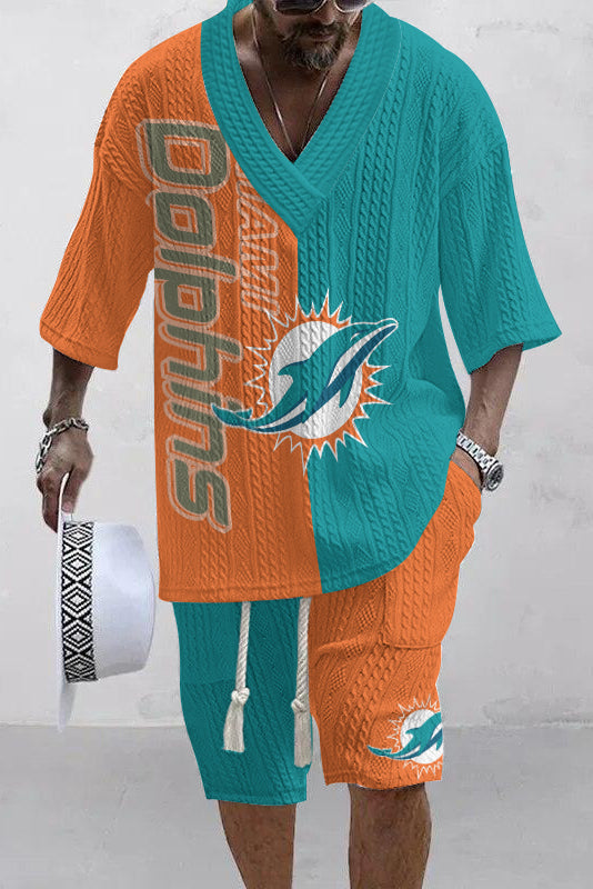 Miami Dolphins  Limited Edition Top And Shorts Two-Piece Suits