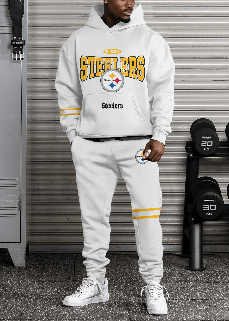Pittsburgh Steelers 3D Printed Pullover Hoodie And Sweatpant 2pcs Tracksuits