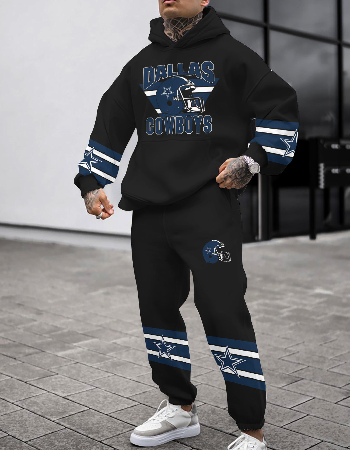 Dallas Cowboys 3D Printed Pullover Hoodie And Sweatpant 2pcs Tracksuits