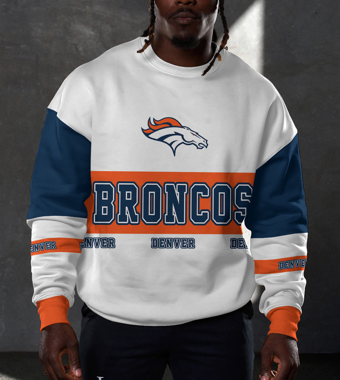 Denver Broncos 3D Limited Edition Crew Neck sweatshirt