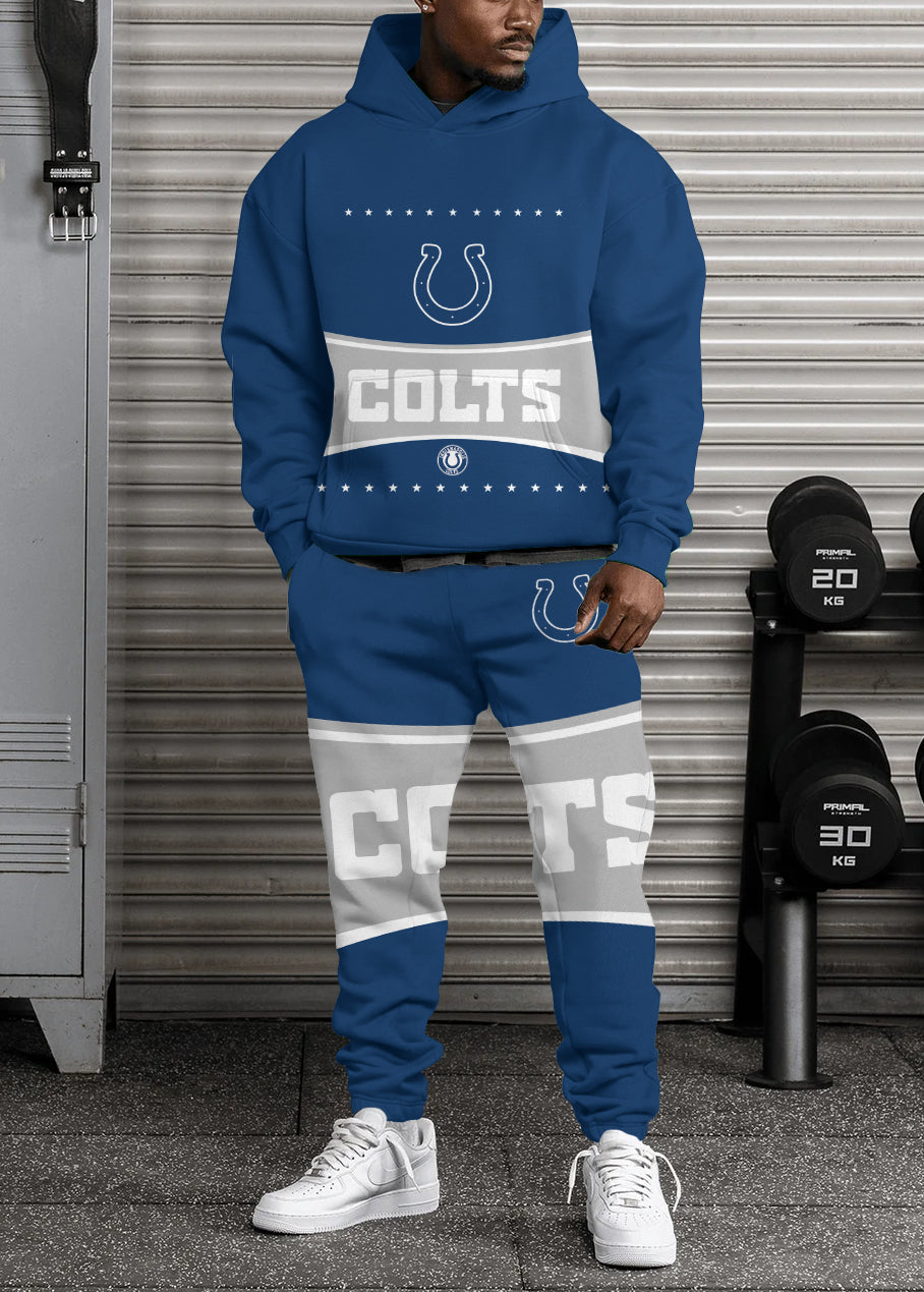 Indianapolis Colts 3D Printed Pullover Hoodie And Sweatpant 2pcs Tracksuits