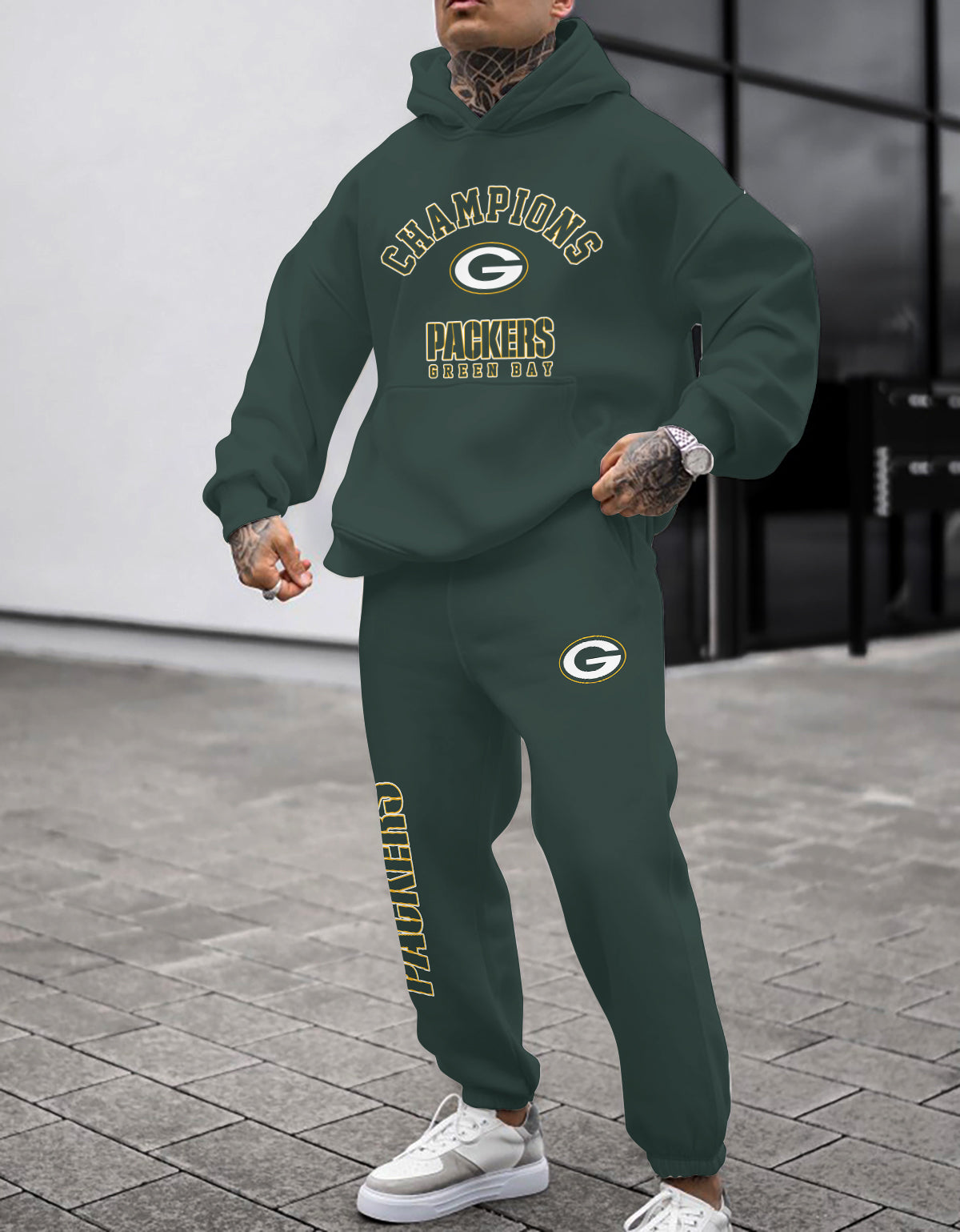 Green Bay Packers 3D Printed Pullover Hoodie And Sweatpant 2pcs Tracksuits
