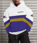Baltimore Ravens Printed Hooded Pocket Pullover Hoodie