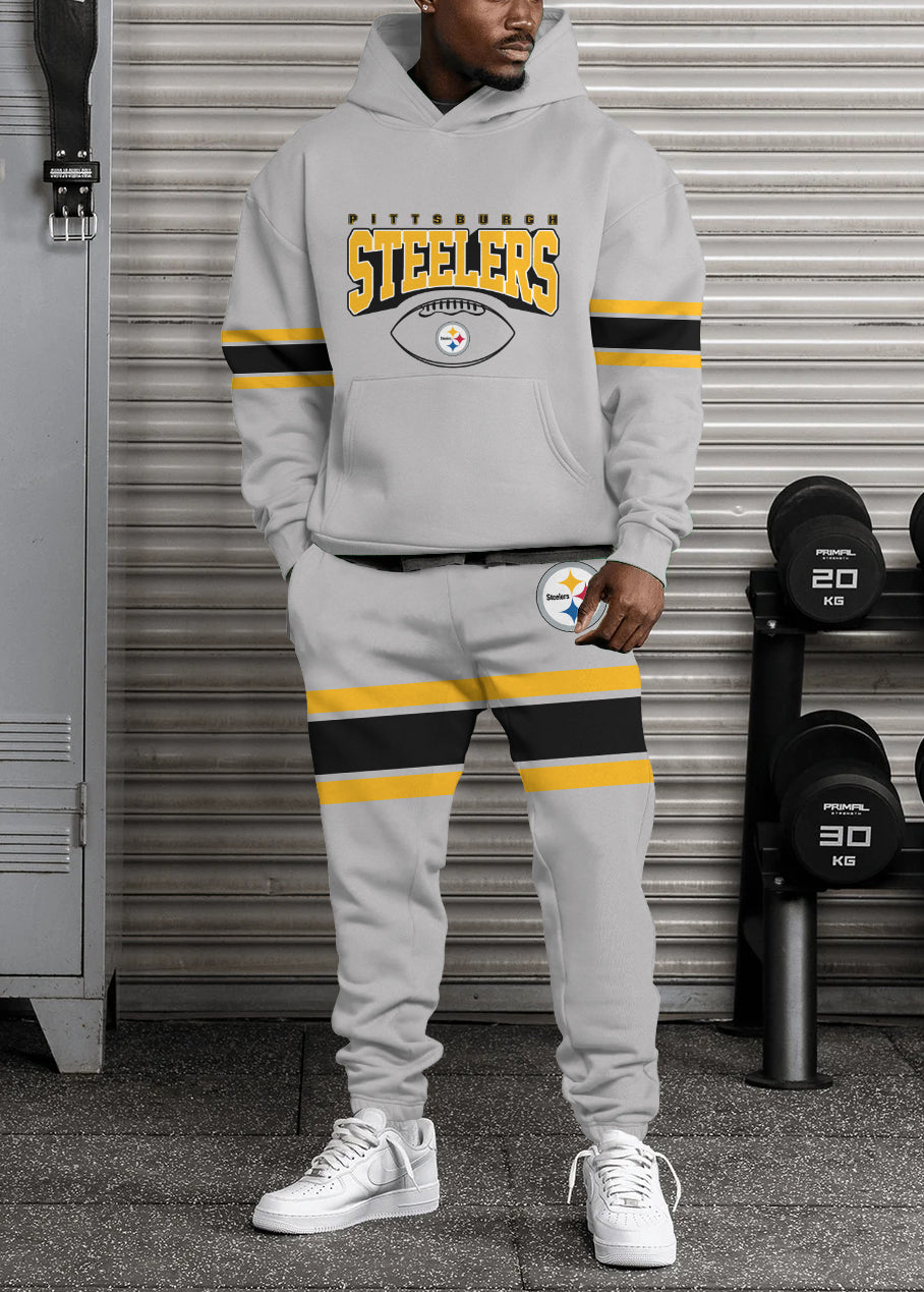 Pittsburgh Steelers 3D Printed Pullover Hoodie And Sweatpant 2pcs Tracksuits