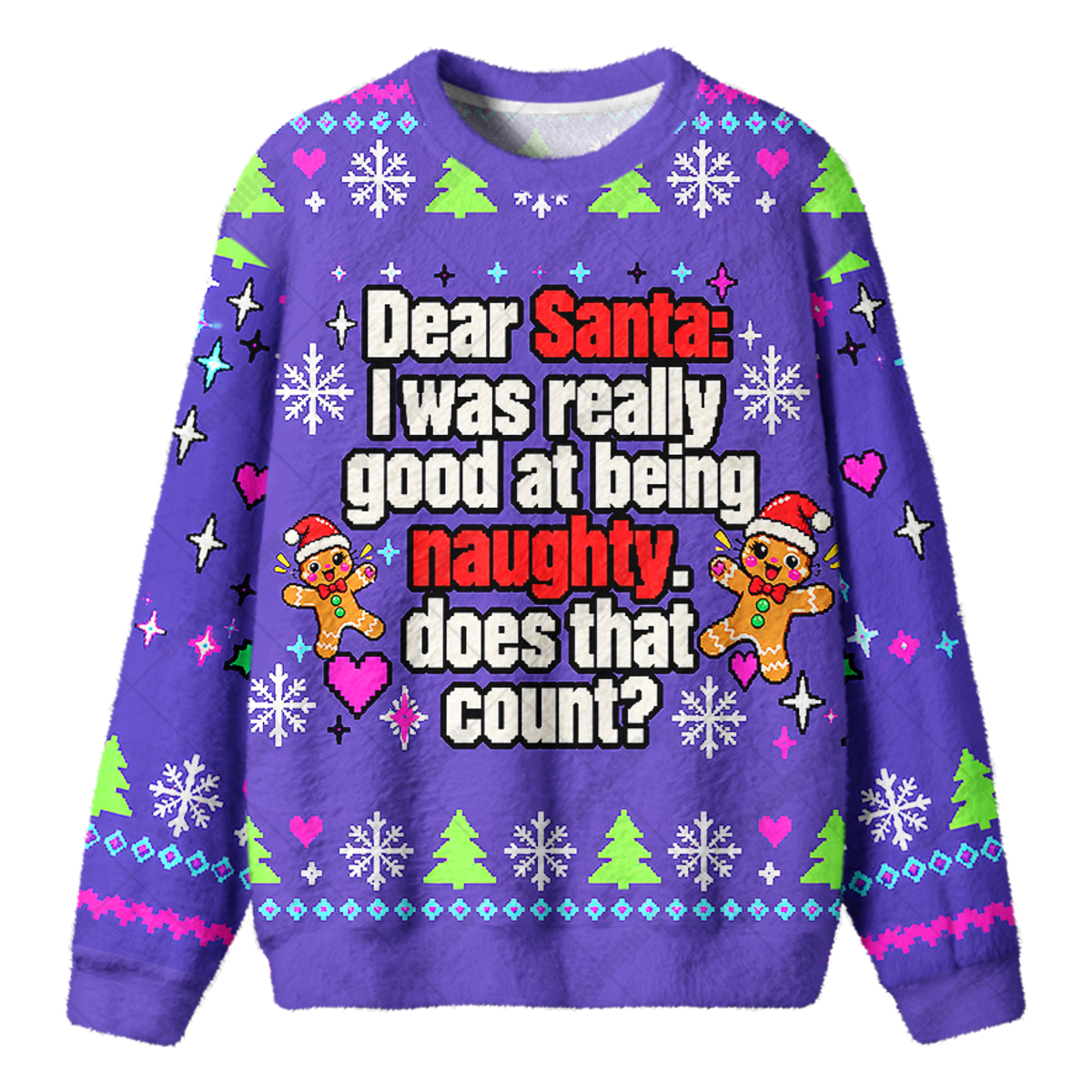 NAUGHTY GINGER UGLY CHRISTMAS SWEATSHIRT — image 1