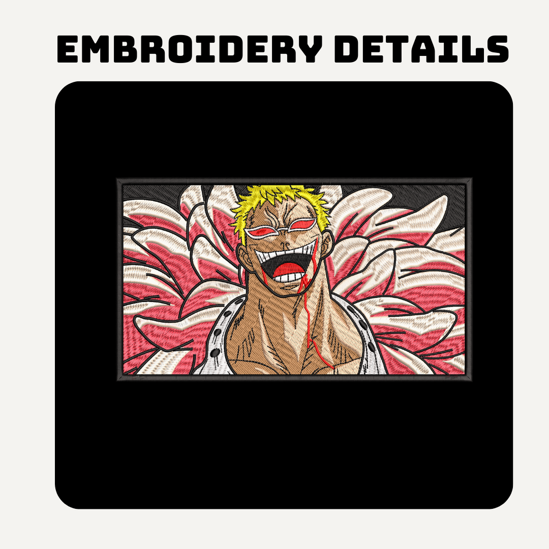 Donquixote Doflamingo One Piece Embroidered Hoodie