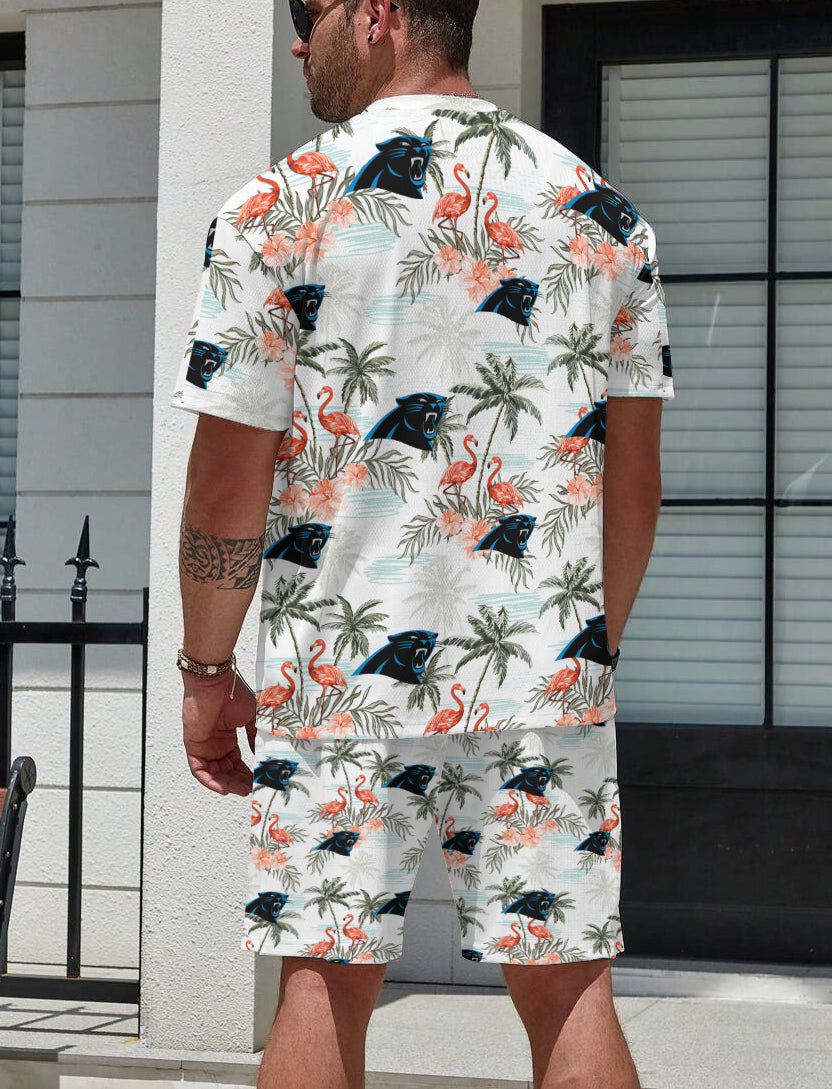 Carolina Panthers Limited Edition Top And Shorts Two-Piece Suits