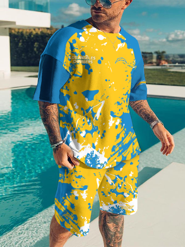 Los Angeles Chargers Limited Edition Top And Shorts Two-Piece Suits
