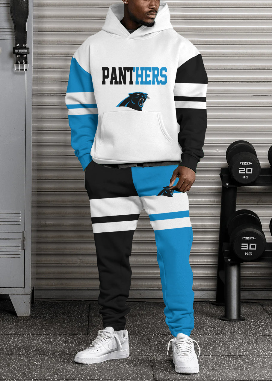 Carolina Panthers 3D Printed Pullover Hoodie And Sweatpant 2pcs Tracksuits