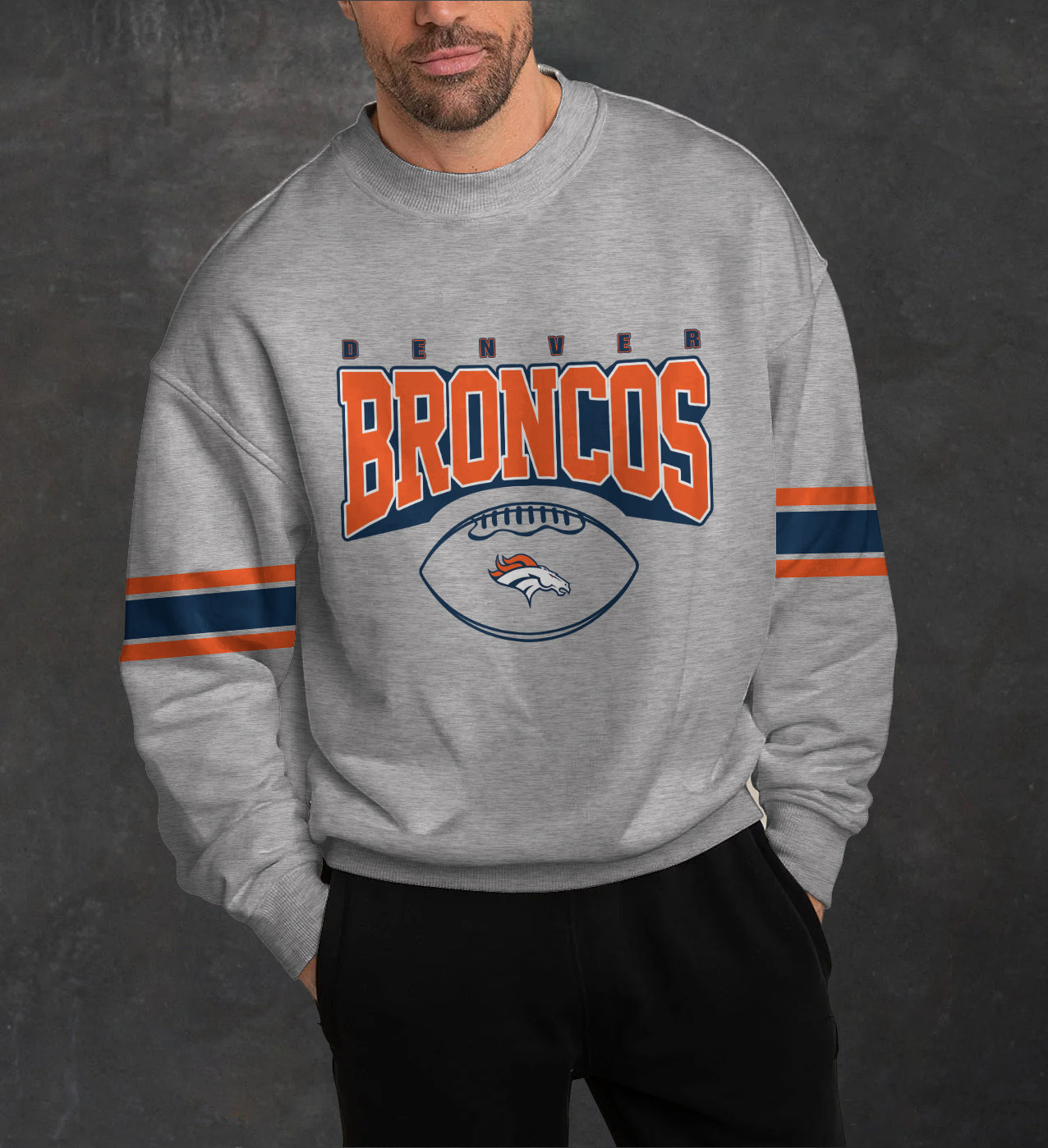 Denver Broncos 3D Limited Edition Crew Neck sweatshirt
