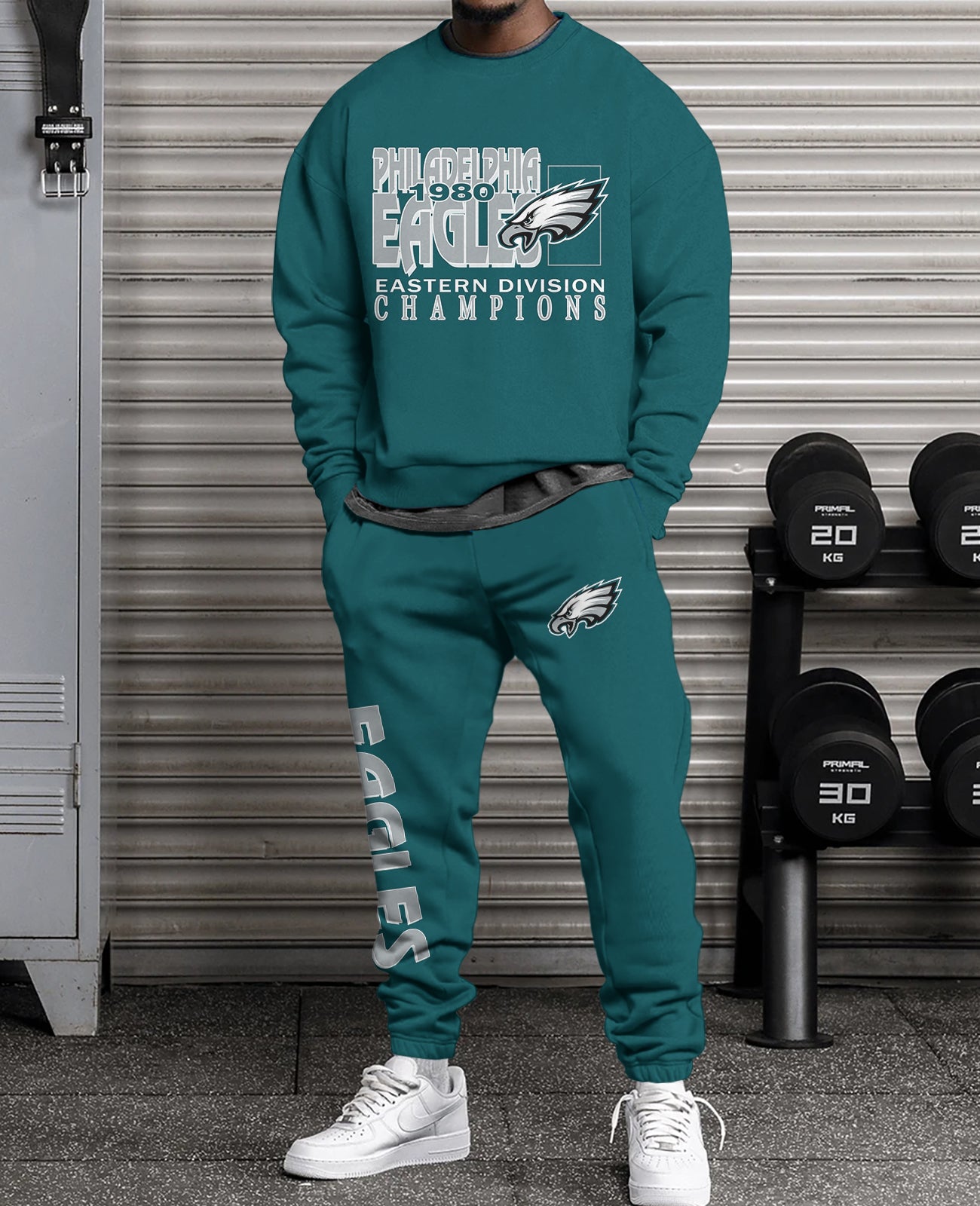 Philadelphia Eagles 3D sweatsuit and sweatpants 2 piece outfits