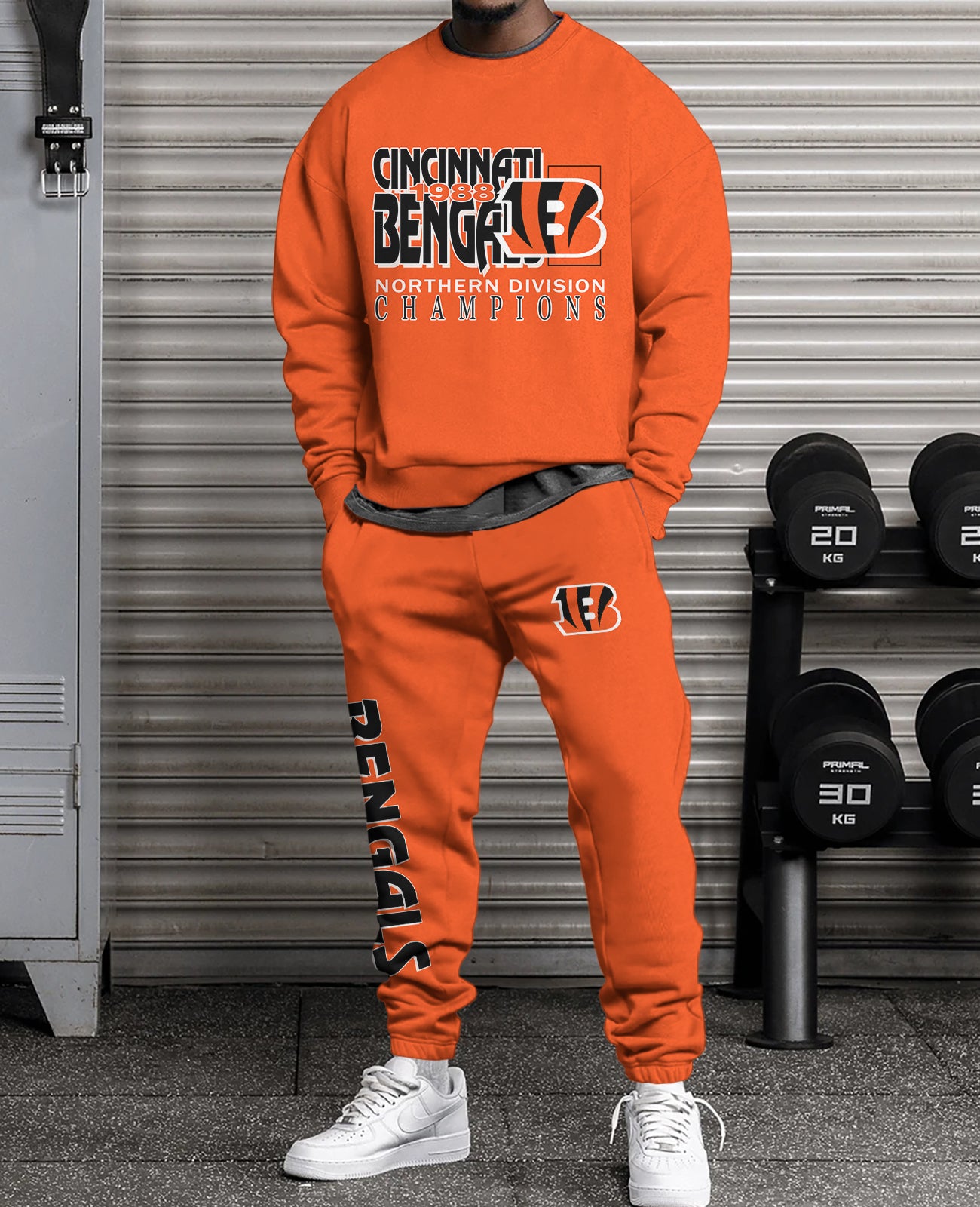 Cincinnati Bengals  3D sweatsuit and sweatpants 2 piece outfits
