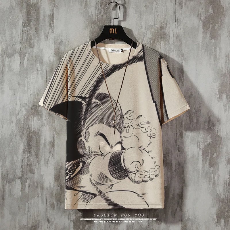 Men's Fashion Print Casual Short Sleeve T-Shirt