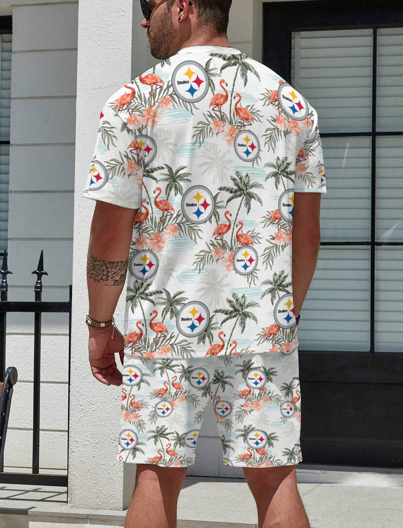 Pittsburgh Steelers Limited Edition Top And Shorts Two-Piece Suits