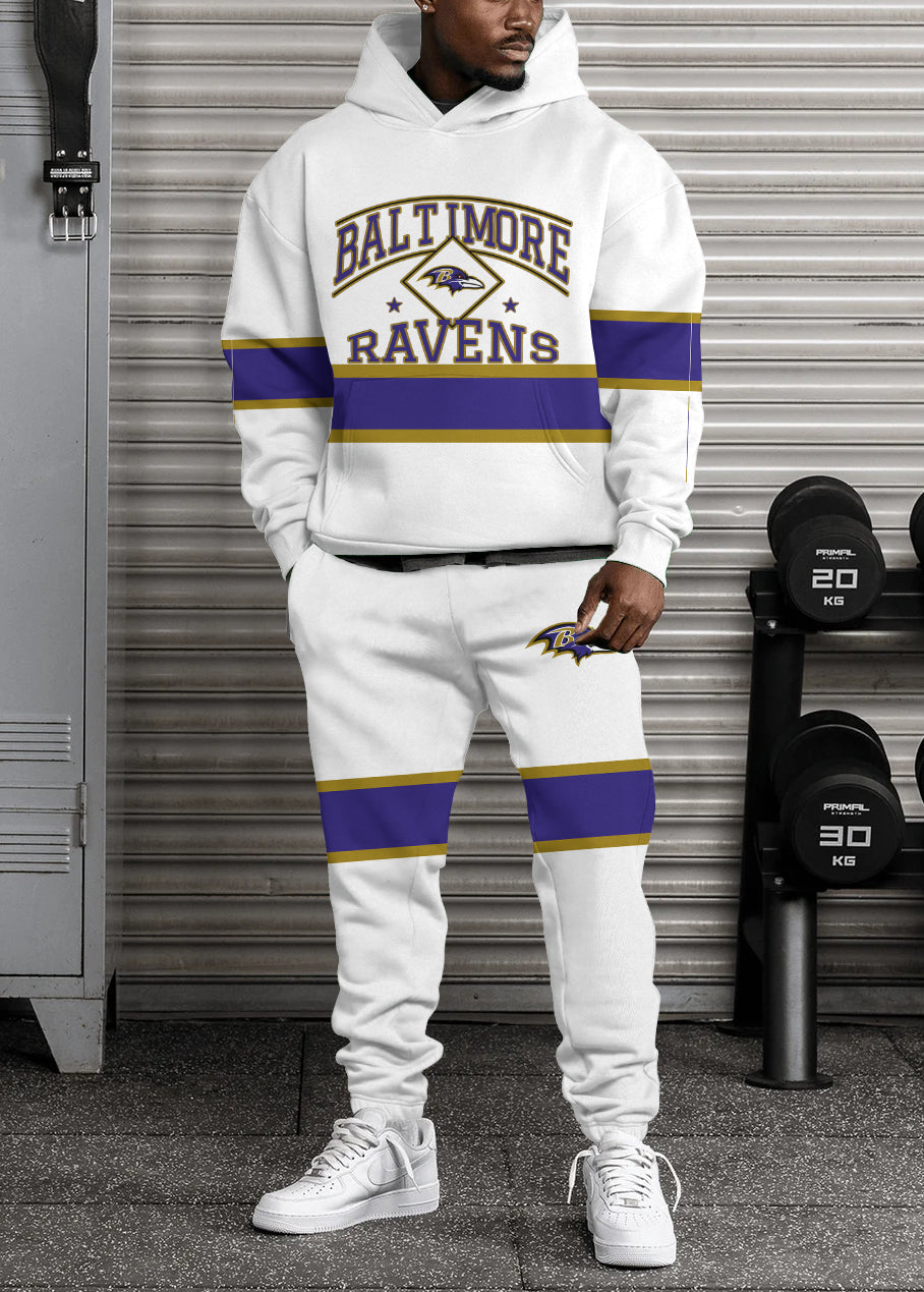 Baltimore Ravens 3D Printed Pullover Hoodie And Sweatpant 2pcs Tracksuits