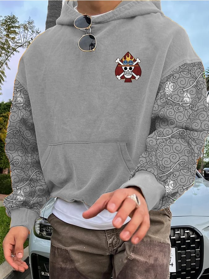 Men's   Stylish Manga Devil Fruit Hoodie
