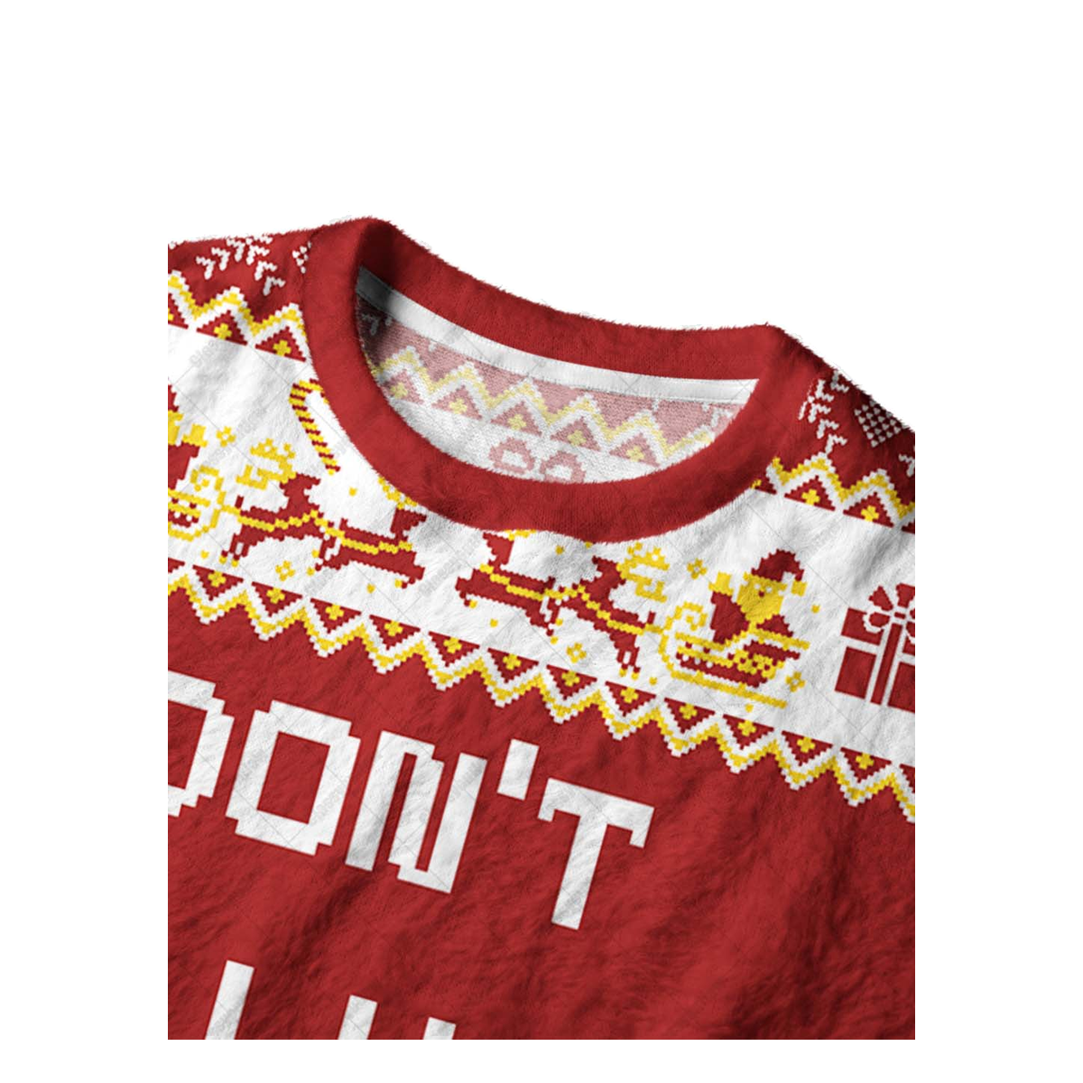 DON'T BULLY ME, I'LL CUM UGLY CHRISTMAS SWEATSHIRT — image 3