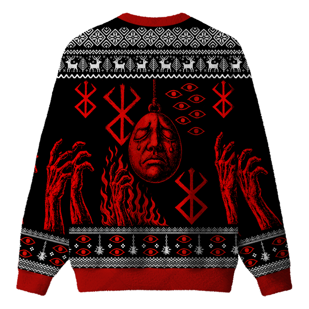 OCCULT RITUAL UGLY CHRISTMAS SWEATSHIRT — image 2