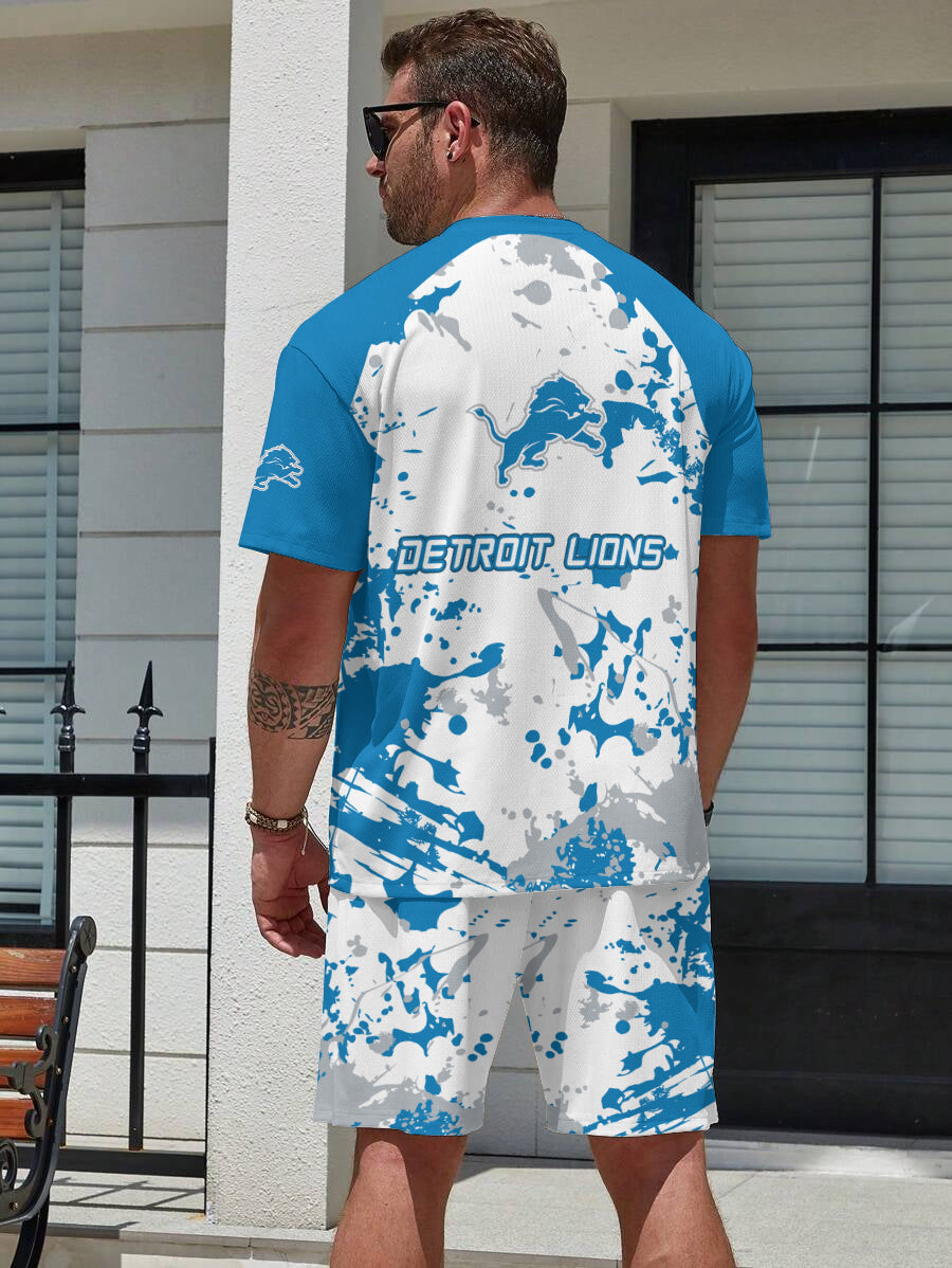 Detroit Lions Limited Edition Top And Shorts Two-Piece Suits