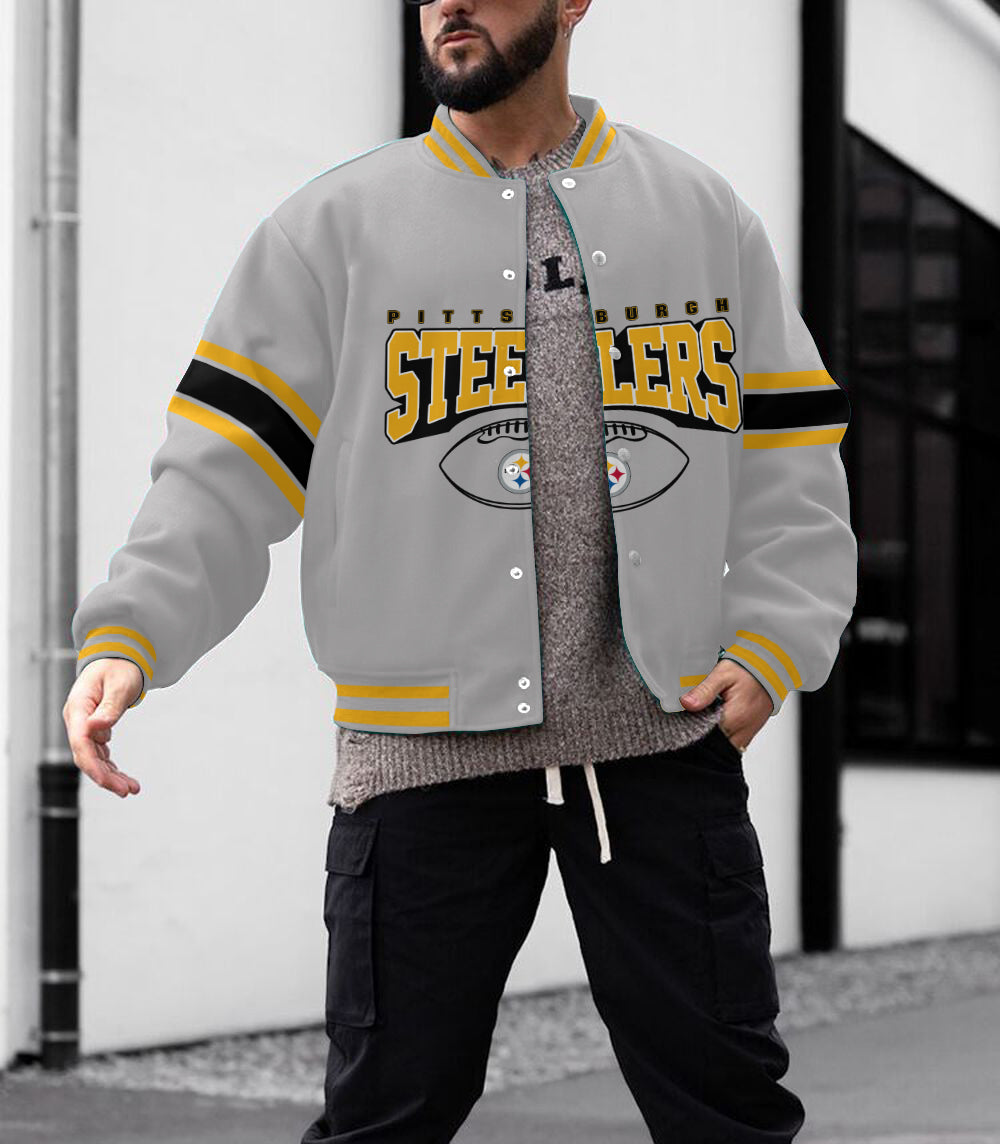 Pittsburgh Steelers Men's Limited Edition Full-Snap Casual Jacket