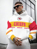 Kansas City Chiefs Printed Hooded Pocket Pullover Hoodie