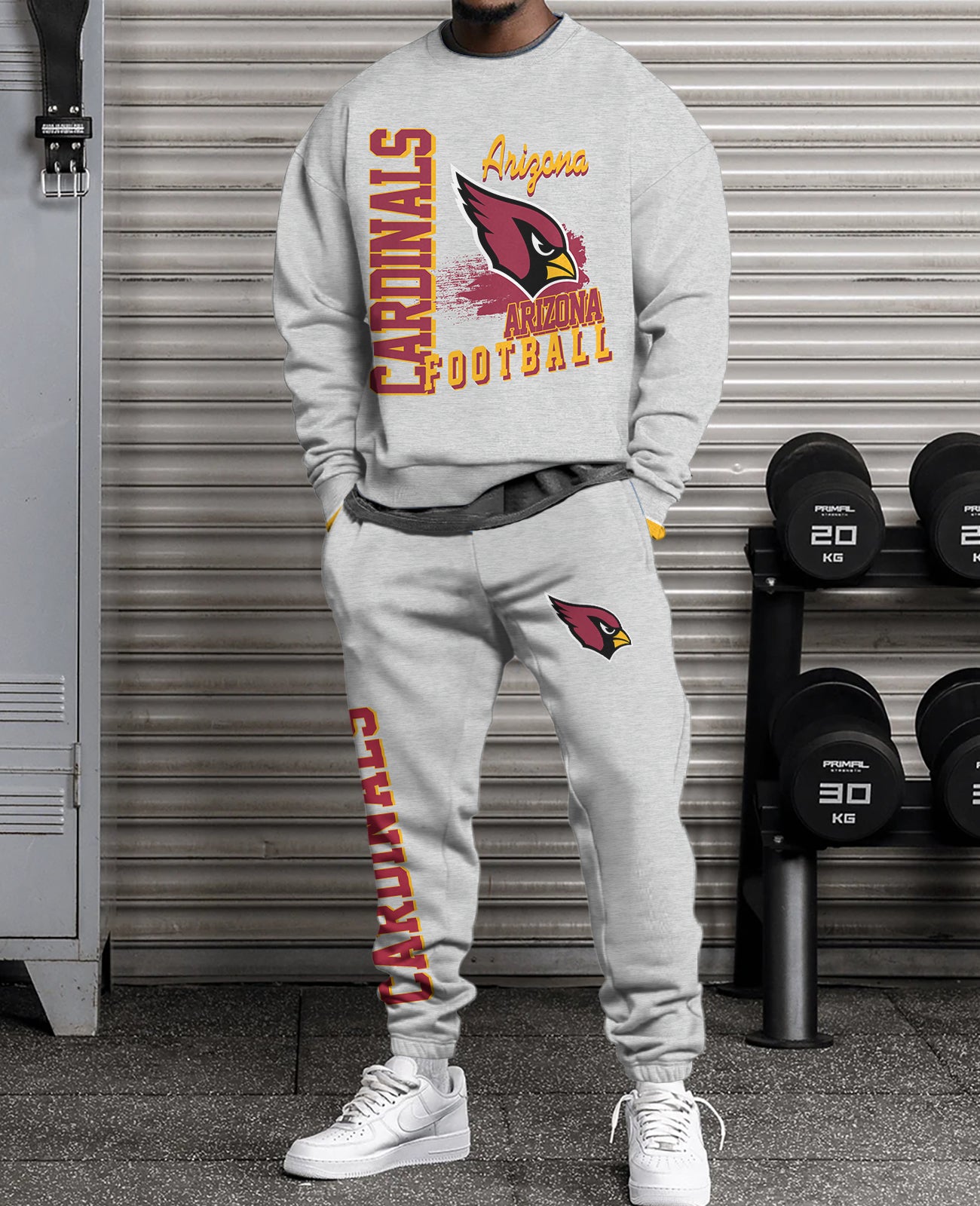 Arizona Cardinals   3D sweatsuit and sweatpants 2 piece outfits