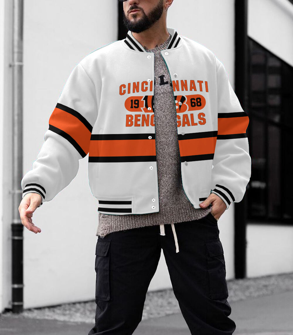 Cincinnati Bengals  Men's Limited Edition Full-Snap Casual Jacket