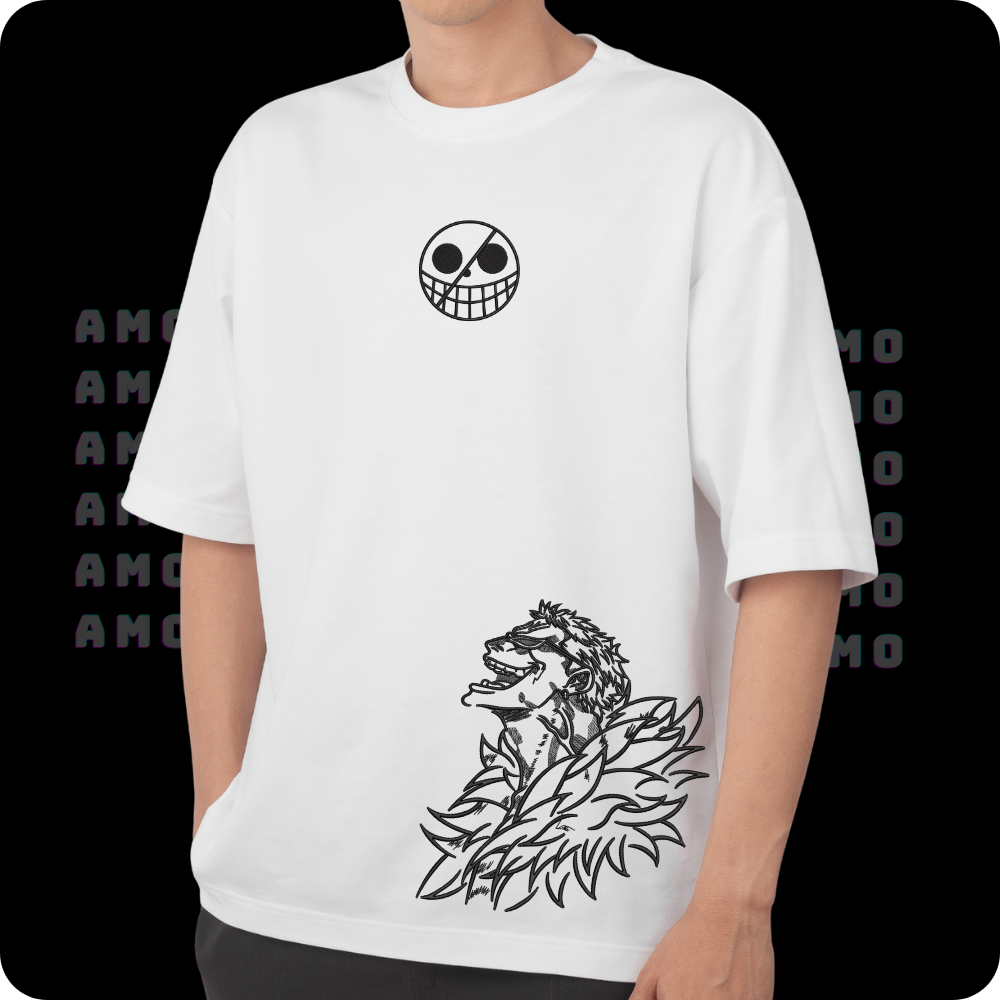 Donquixote Doflamingo One Piece Embroidered T-shirt
