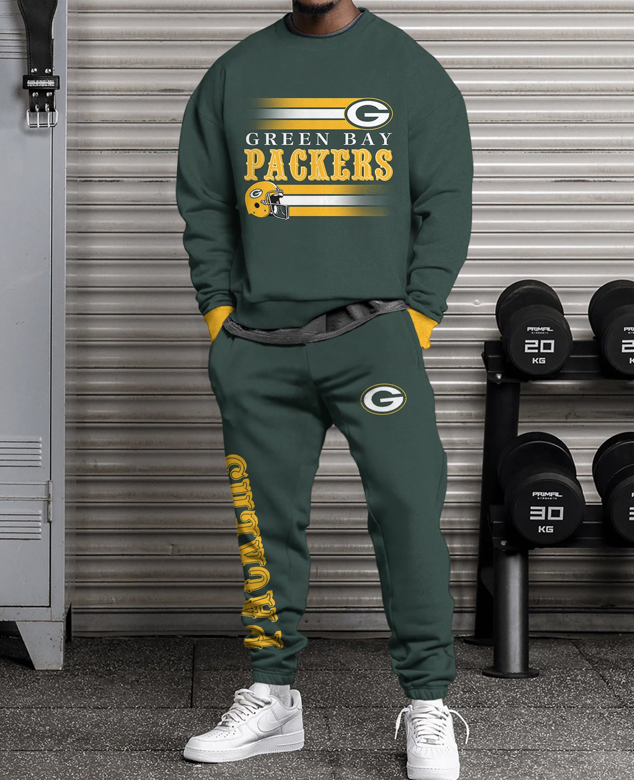 Green Bay Packers    3D sweatsuit and sweatpants 2 piece outfits