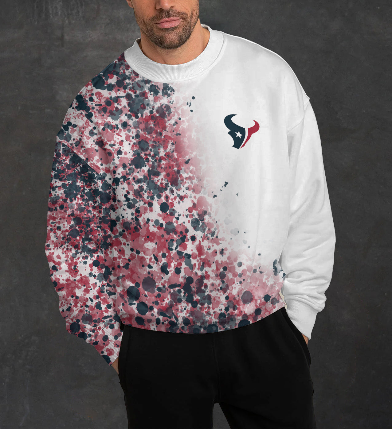 Houston Texans 3D Limited Edition Crew Neck sweatshirt