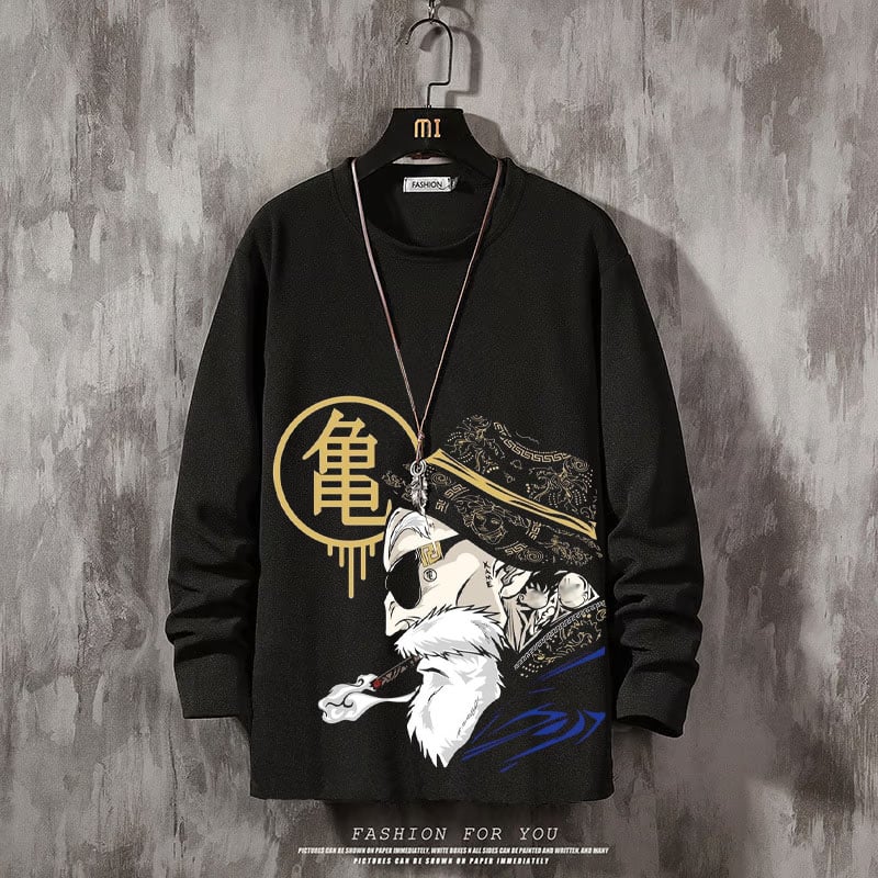 Men's Comic Printed Crew Neck Sweatshirt