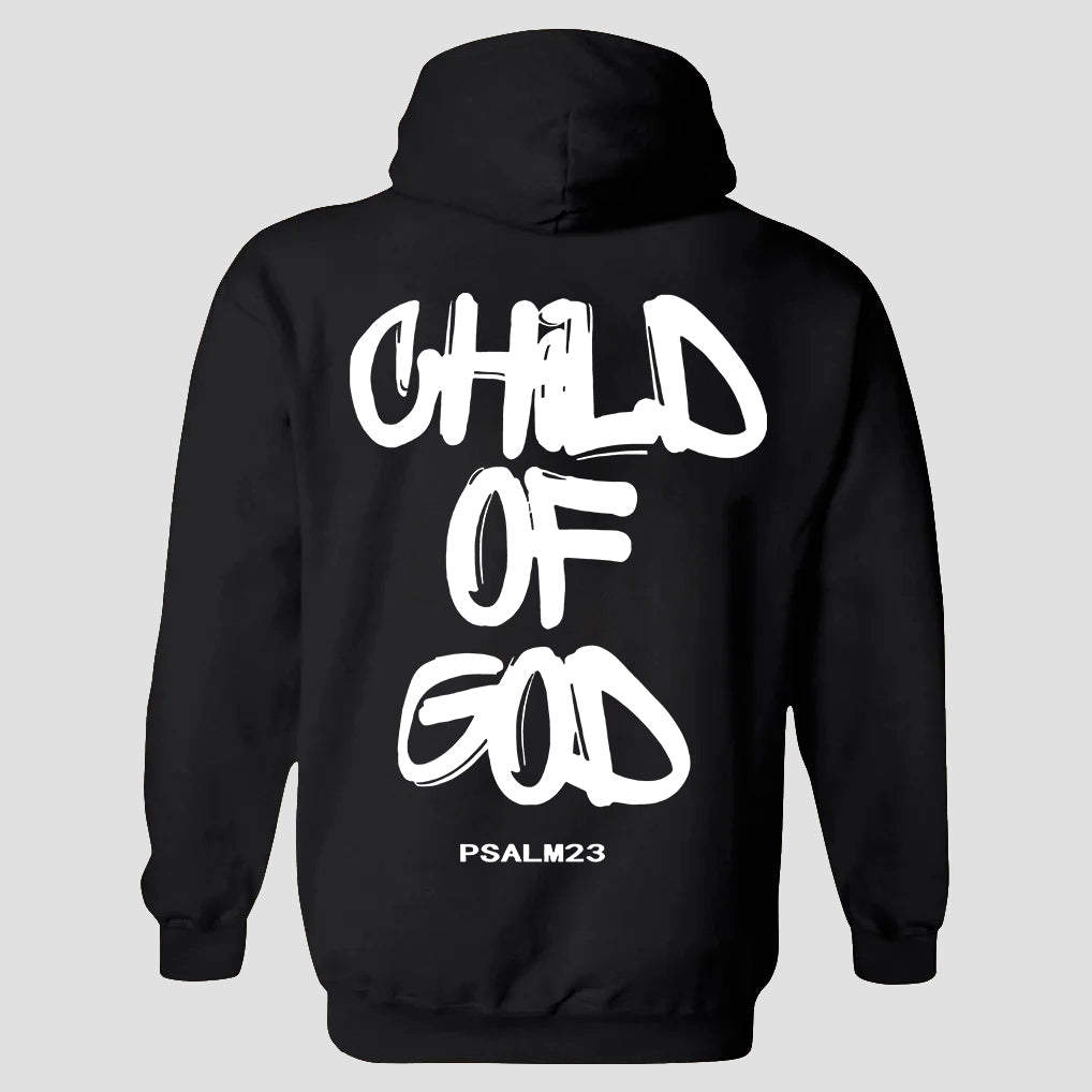 Child Of God Psalm 23 Printed Men's Hoodie