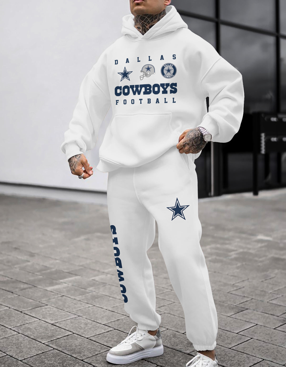 Dallas Cowboys 3D Printed Pullover Hoodie And Sweatpant 2pcs Tracksuits