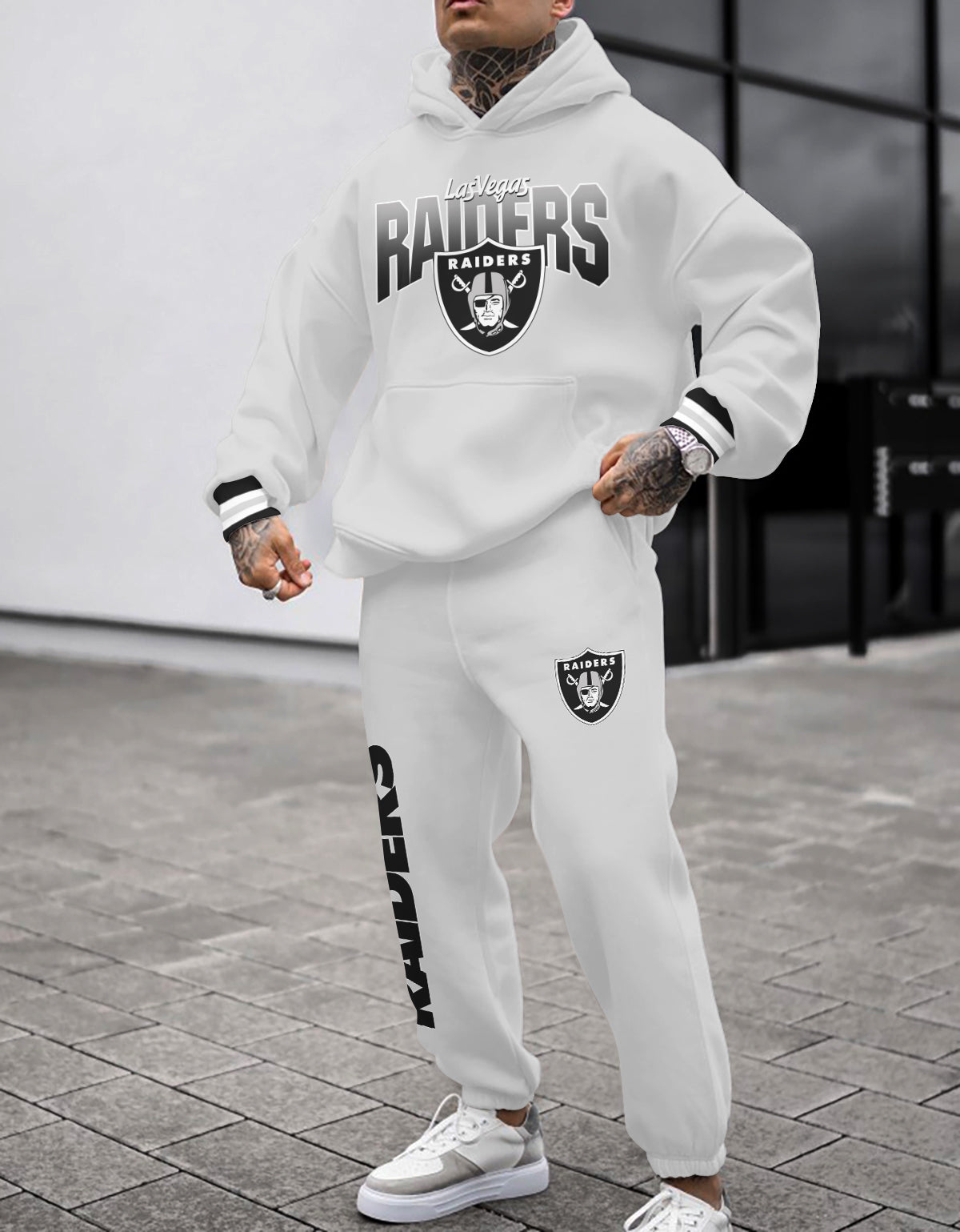 Oakland Raiders 3D Printed Pullover Hoodie And Sweatpant 2pcs Tracksuits