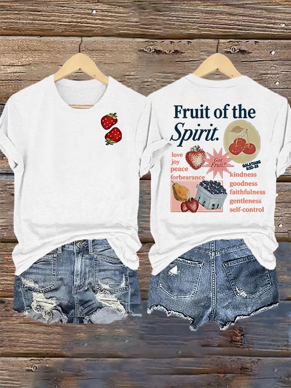 Women's  Fruit of the Spirit Print T-Shirt