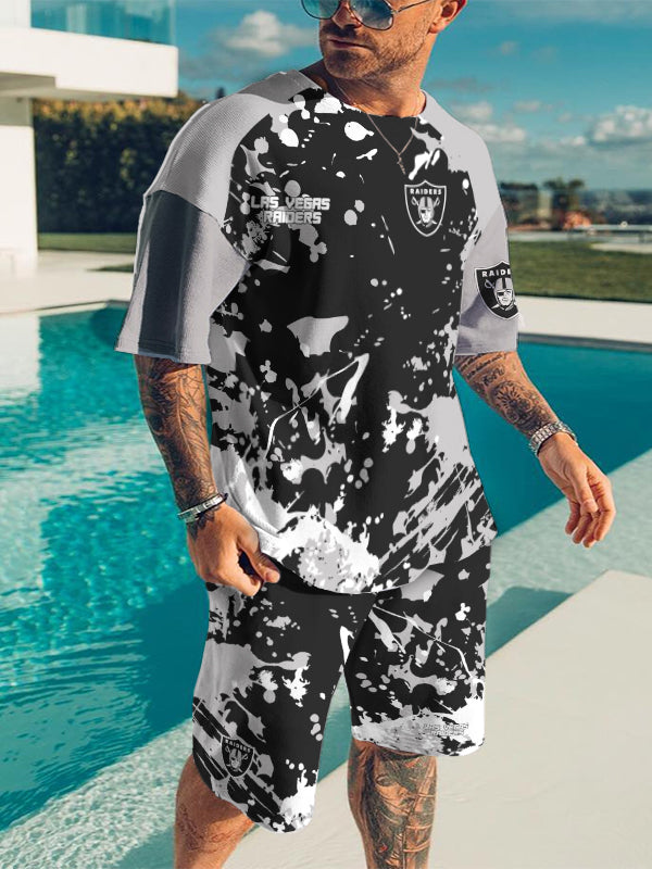 Las Vegas Raiders Limited Edition Top And Shorts Two-Piece Suits