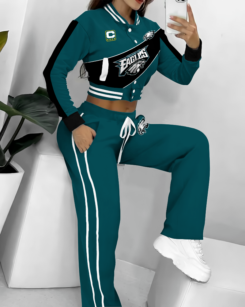 Philadelphia Eagles  3D Printed Varsity Jacket Set