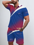 Buffalo Bills Limited Edition ZIP Polo Shirt And Shorts Two-Piece Suits